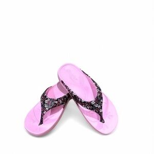 Alegria Violette Pink Floral Thong Sandals Flip Flops 38 EU